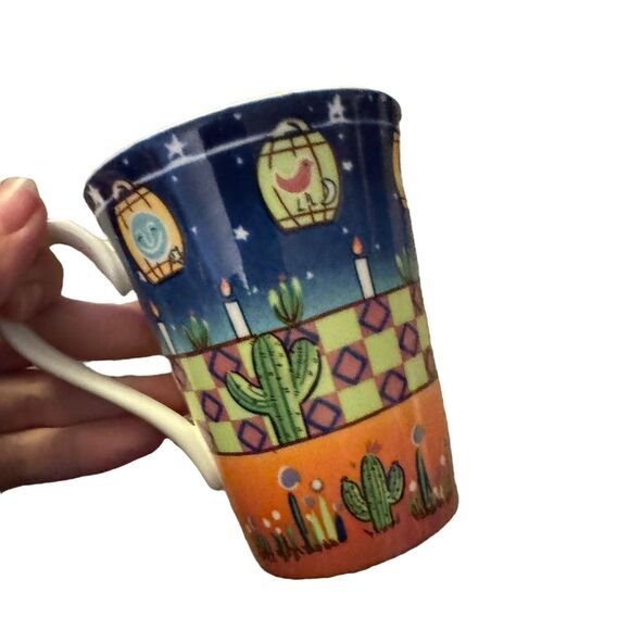 2 Saint James Fine China Hankook 1351 Desert Light Coffee Tea Mug Small Chip - Picture 2 of 9